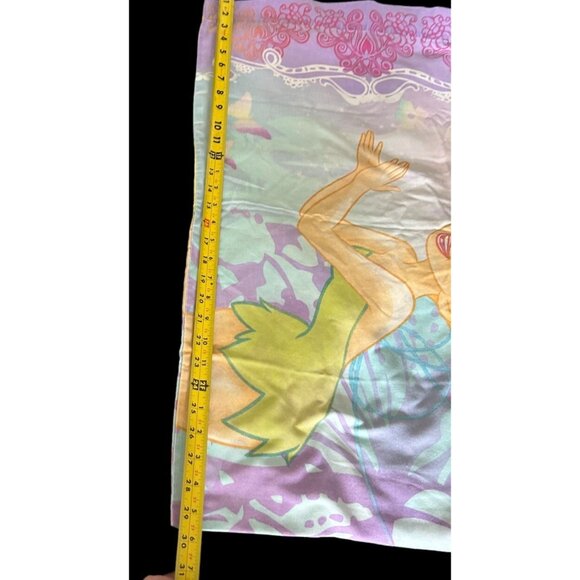 Vintage Tinker Bell Standard Pillowcase Purple Border Wonderful World of Disney - Picture 5 of 7